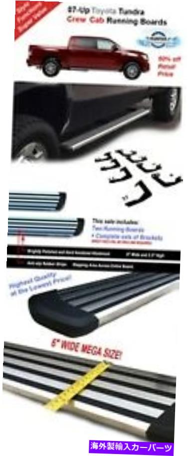 Nerf Bar 適合07-18トヨタツンドラクルーマックスクロム6 "ランニングサイドステップボードnerfバー Fits 07-18 Toyota Tundra Crew Max Chrome 6" Running Side Step Boards Nerf Bars【並行輸入品】｜Us Custom Parts Shop USDM 109,450円