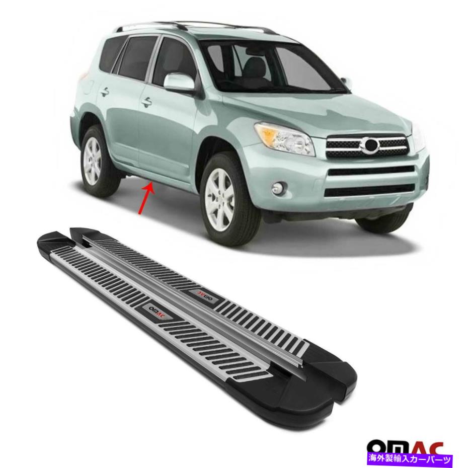Nerf Bar ボードを実行しているサイドステップアルミニウムnerfバートヨタRAV4のための2 PC 2006-2012 Side Steps Running Boards Aluminum Nerf Bars 2 Pcs For Toyota RAV4 2006-2012【並行輸入品】|Us Custom Parts Shop USDM