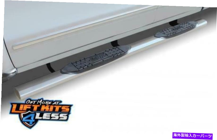 Nerf Bar Raptor 0701-0019m 4 "SSマグナムストレート楕円形のステップバー99-13シルバラード1500 Raptor 0701-0019M 4" SS Magnum Straight Oval Step Bars for 99-13 Silverado 1500【並行輸入品】|Us Custom Parts Shop USDM