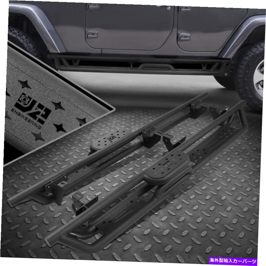 Nerf Bar 07-18のJ2ラングラーJK 4DRロックスライダーロッカーガードNERFバーランニングボード J2 FOR 07-18 WRANGLER JK 4DR ROCK SLIDERS ROCKER GUARD NERF BAR RUNNING BOARD【並行輸入品】｜Us Custom Parts Shop USDM