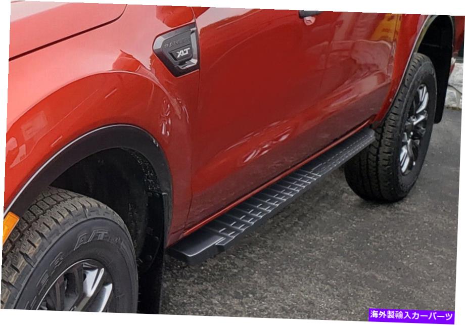Nerf Bar ブラックステップナーフバーは19-22フォードレンジャースーパークルーキャブフィット Black Step Nerf Bars Fit 19-22 Ford Ranger SuperCrew Cab【並行輸入品】