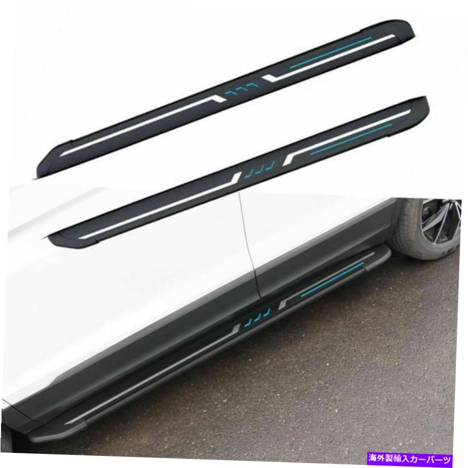 Nerf Bar スバルフォレスター2019-2022ドアサイドステップランニングボードNERFバーに適している2PCS 2Pcs Fits for Subaru Forester 2019-2022 Door Side Step Running Board Nerf Bar【並行輸入品】