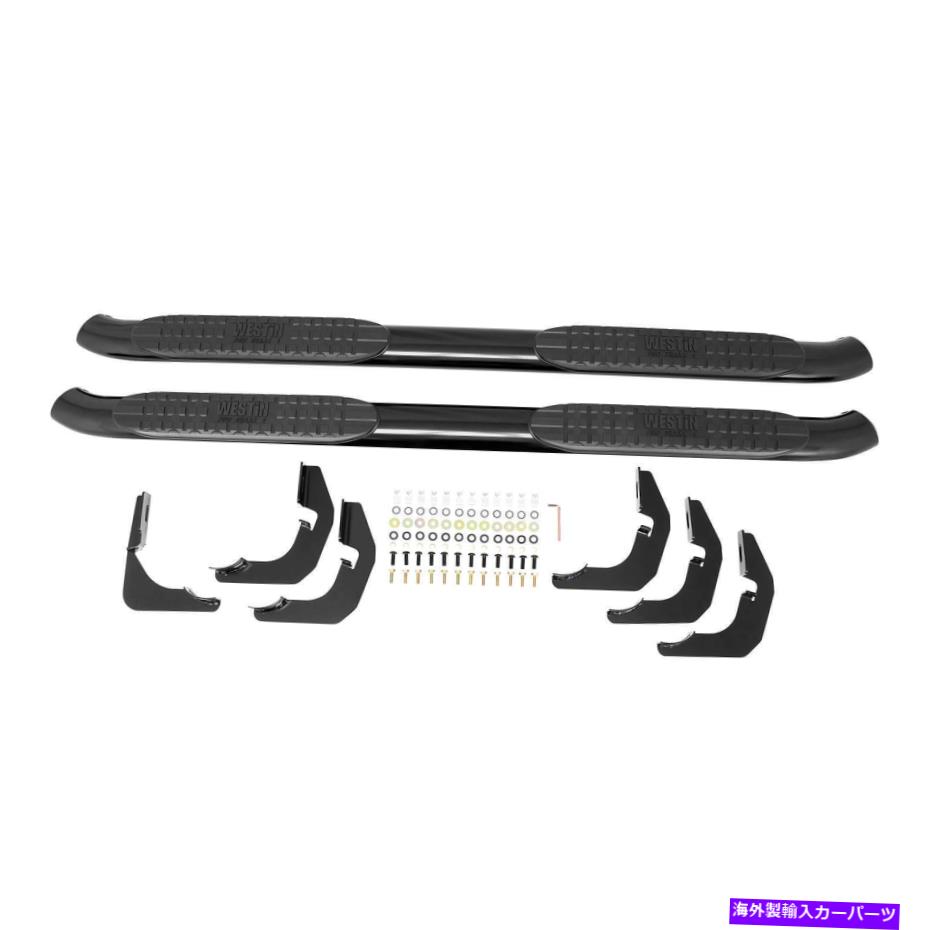 Nerf Bar WES21-24005 Westin 21-24005 Pro Traxx 4 "楕円形のナーフステップバー - ブラックパウダーコート WES21-24005 Westin 21-24005 PRO TRAXX 4" Oval Nerf Step Bars - Black Powdercoat【並行輸入品】｜Us Custom Parts Shop USDM