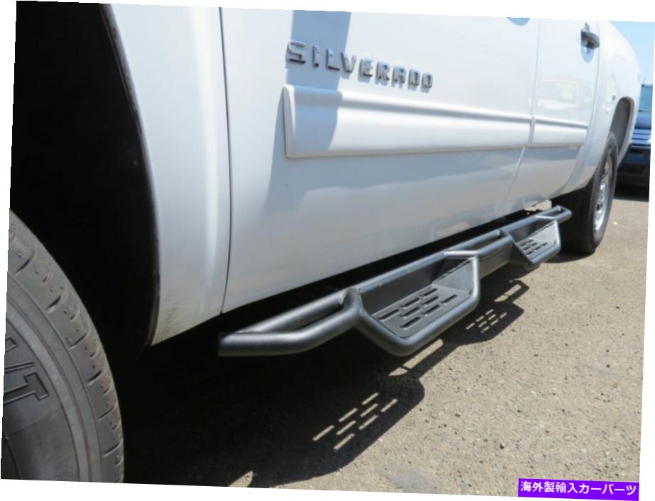 Nerf Bar 7.5 "07-19シボレーシルバラードGMCシエラクルーキャブランニングボード用のネルフバー 7.5" Nerf Bars for 07-19 Chevrolet Silverado GMC Sierra Crew Cab Running Boards【並行輸入品】｜Us Custom Parts Shop USDM