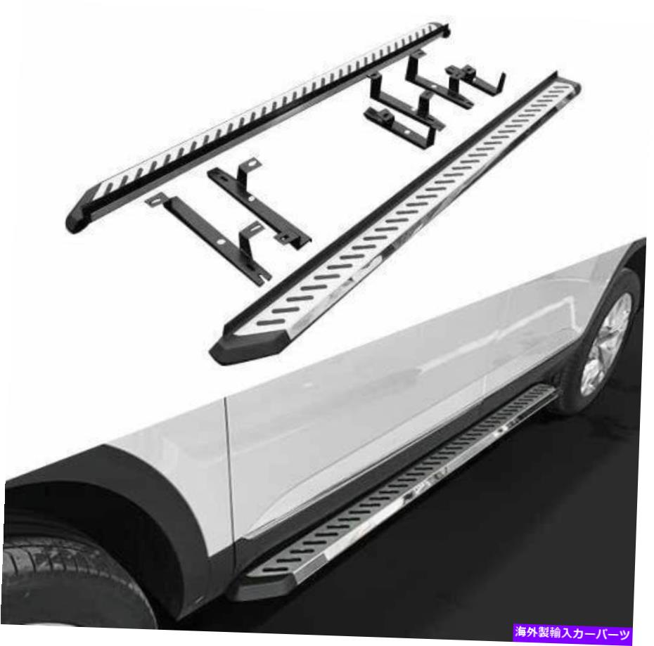 Nerf Bar 2PCSサイドステップVWフォルクスワーゲントゥアレグ2011-2018ランニングボードNERFバーに適しています 2Pcs Side Steps Fits for VW Volkswagen Touareg 2011-2018 Running Board Nerf Bar【並行輸入品】