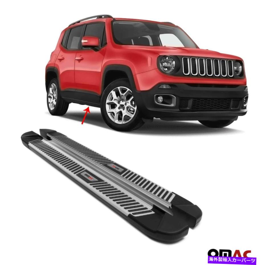 Nerf Bar ボードを実行しているサイドステップnerf bars aluminum 2 pcs for Jeep Renegade 2015-2020 Side Steps Running Boards Nerf Bars Aluminum 2 Pcs for Jeep Renegade 2015-2020【並行輸入品】|Us Custom Parts Shop USDM