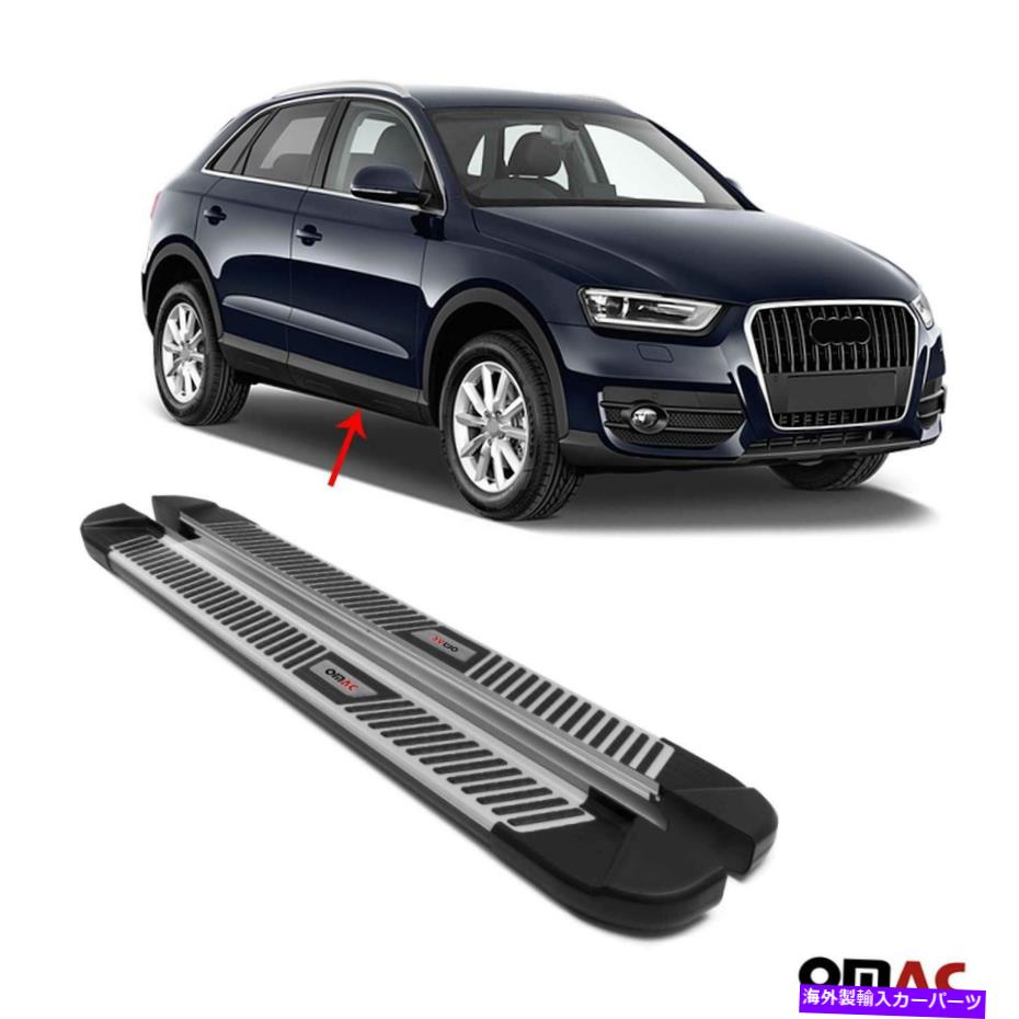 Nerf Bar ボードを実行しているサイドステップnerf bars aluminum 2 pcs。アウディQ3 2015-2018に適合します Side Steps Running Boards Nerf Bars Aluminum 2 pcs. Fits For Audi Q3 2015-2018【並行輸入品】|Us Custom Parts Shop USDM