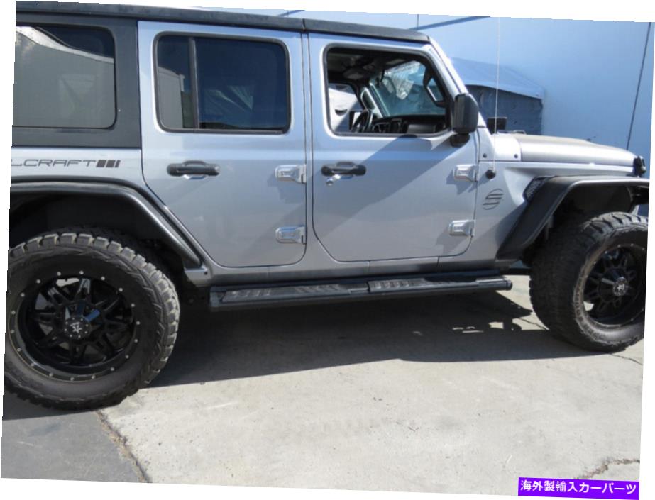 Nerf Bar 18-22ジープラングラーJL 4drのブラックナーフバーランニングボード Black Nerf Bar Running Boards For 18-22 Jeep Wrangler JL 4Dr【並行輸入品】 126,280円
