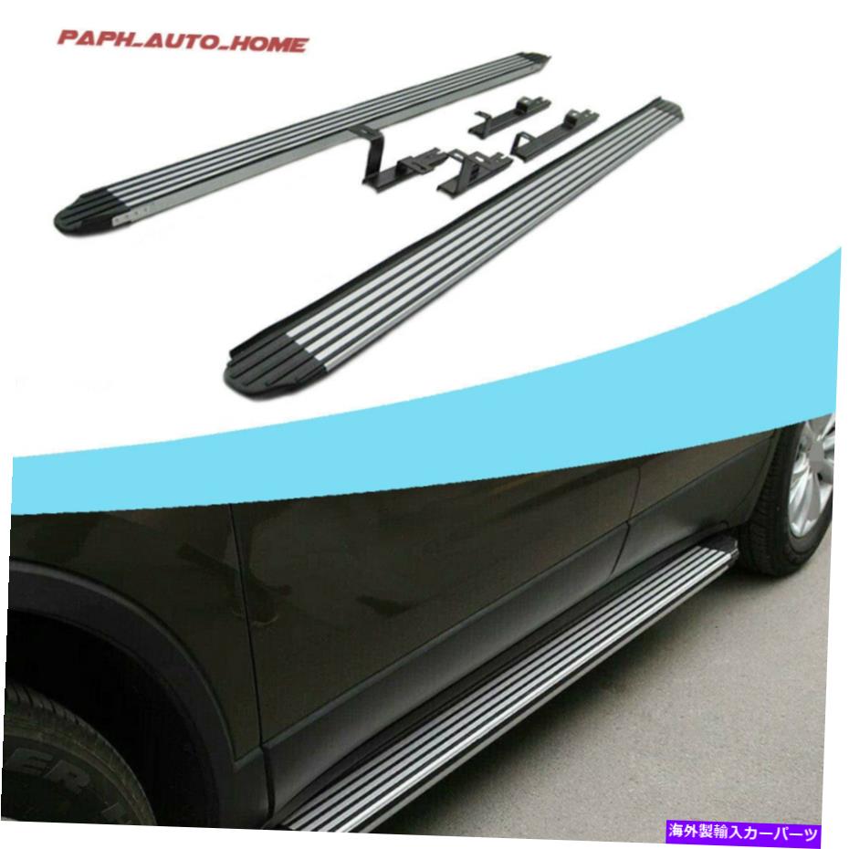 Nerf Bar アルミニウム固定ランニングボードサイドステップNERFバーフィット2017 2018 2019 Aluminium Fixed Running Boards Side Step Nerf Bar Fit for Tiguan 2017 2018 2019【並行輸入品】