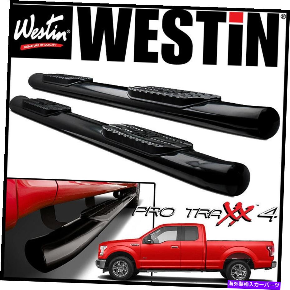 Nerf Bar Westin Pro Traxx 4 "楕円形のナルフステップバー2015-2020 Ford F-150 SuperCab Black Westin Pro Traxx 4" Oval Nerf Step Bars 2015-2020 Ford F-150 SuperCab BLACK【並行輸入品】|Us Custom Parts Shop USDM