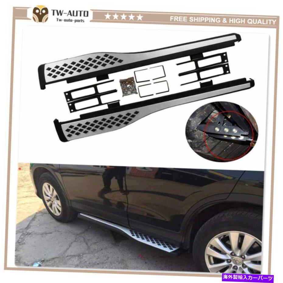 Nerf Bar ボードを実行しているドアサイドステップを固定しましたnerf bar fit for honda crv cr-v 2012-2016 Fixed Door Side Steps Running Board Nerf Bar Fits for Honda CRV CR-V 2012-2016【並行輸入品】