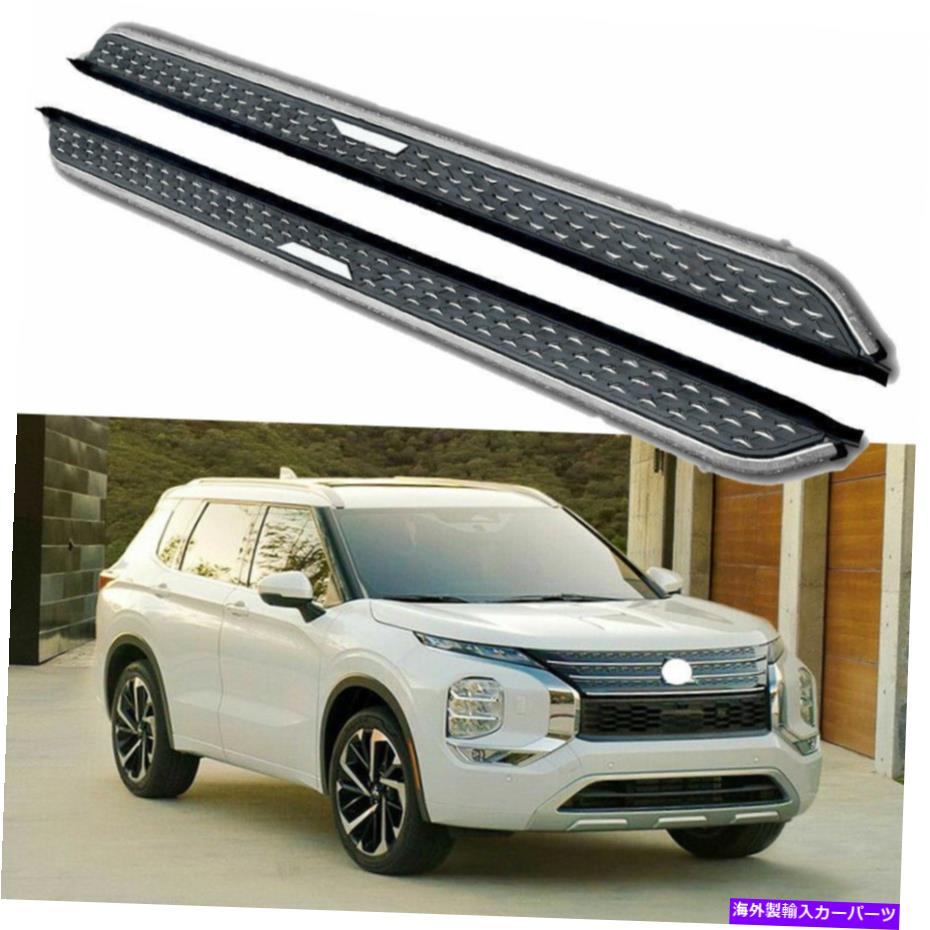 Nerf Bar Mitsubishi Outlander 2022+固定ランニングボードサイドステップNERF BAR STAIRに適合 Fits for Mitsubishi Outlander 2022+ Fixed Running Board Side Step Nerf Bar Stair【並行輸入品】
