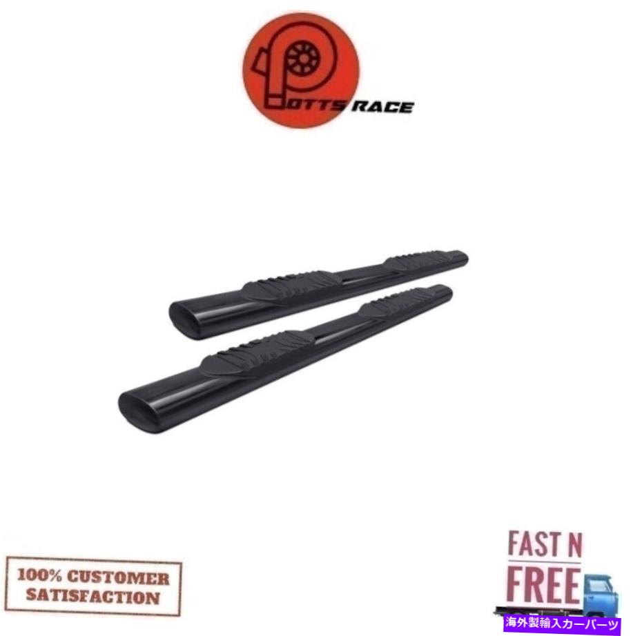 Nerf Bar Lund 24084003 5in楕円形のストレートスチールナーフバーブラック2009-2021 Dodge Ram Lund 24084003 5in Oval Straight Steel Nerf Bars Black For 2009-2021 Dodge Ram【並行輸入品】