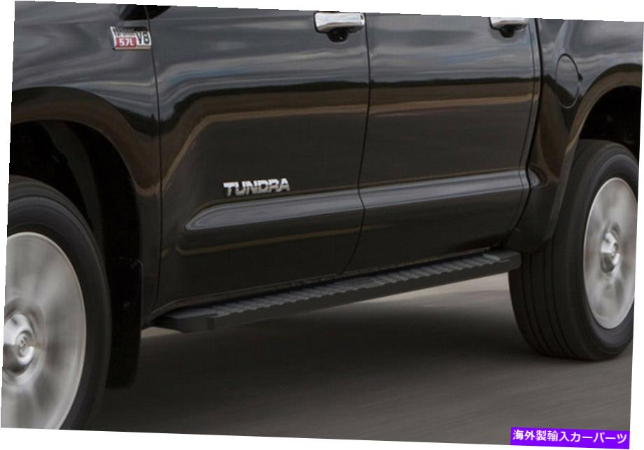 Nerf Bar ブラックステップナーフバーフィット07-21トヨタツンドラクルーマックスキャブ Black Step Nerf Bars Fit 07-21 Toyota Tundra CrewMax Cab【並行輸入品】