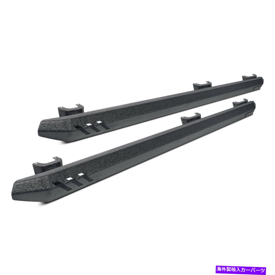 Nerf Bar Jeep Wrangler 2018-2022 Rampage 26410031ブラックロックレールの場合 For Jeep Wrangler 2018-2022 Rampage 26410031 Black Rock Rails【並行輸入品】