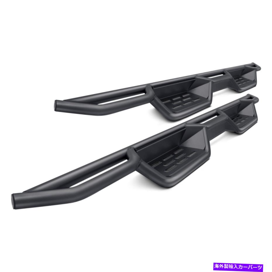 Nerf Bar 日産フロンティア2005-2022 APGドロップダウンスタイルのキャブの長さブラックナーフバー For Nissan Frontier 2005-2022 APG Drop Down Style Cab Length Black Nerf Bars【並行輸入品】