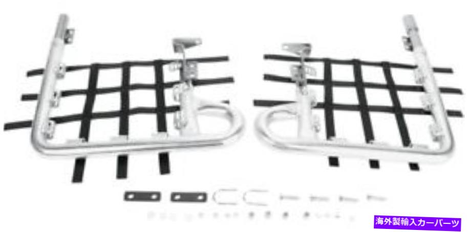 Nerf Bar DGパフォーマンスファットシリーズアロイナーフバーシルバーバー-BlackWeb 602-2130 DG Performance Fat Series Alloy Nerf Bars Silver Bar - Black Web 602-2130【並行輸入品】