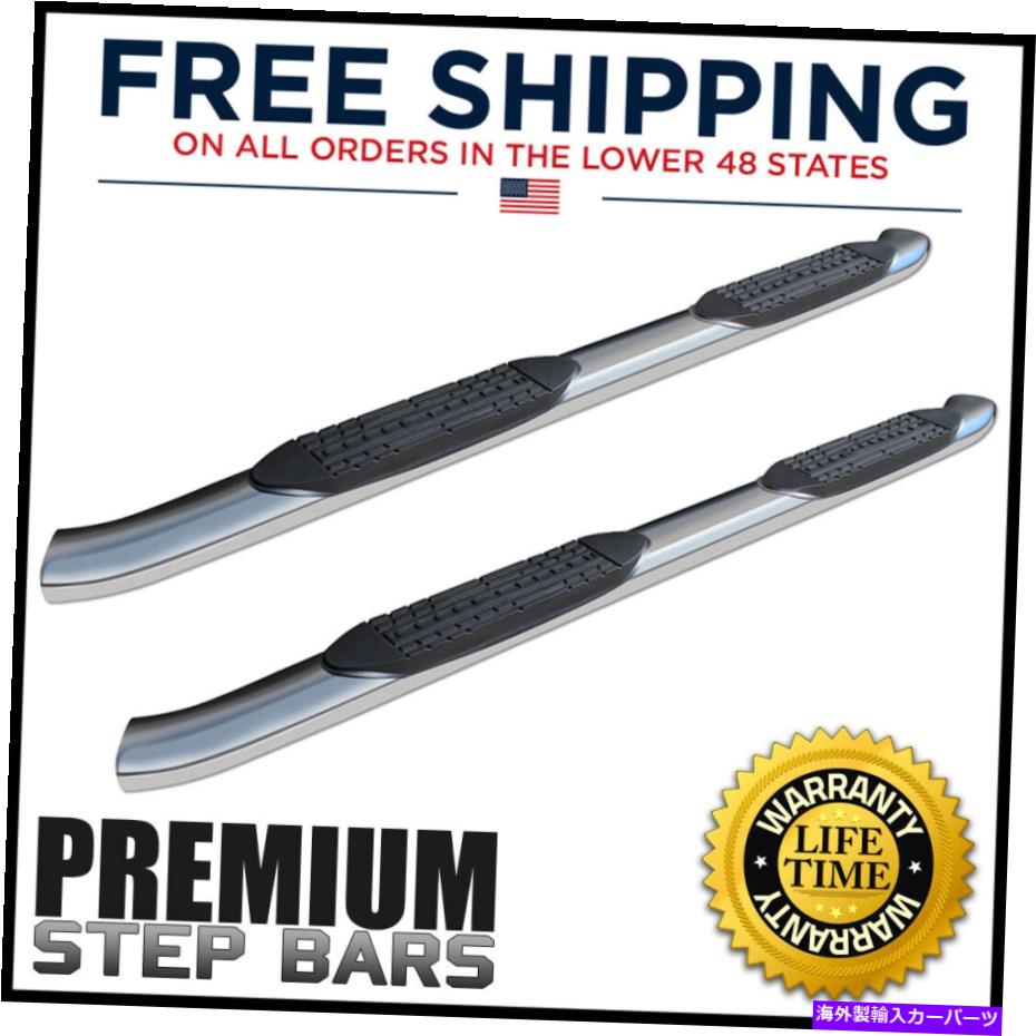 Nerf Bar 5in OEステンレス鋼側のステップ05-22タコマダブルキャブ用のネルフバーボード 5in OE Stainless Steel Side Steps Nerf Bars Boards for 05-22 Tacoma Double Cab【並行輸入品】