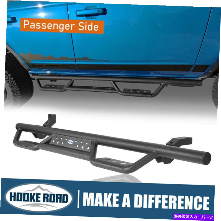 Nerf Bar ドロップサイドステップフォードブロンコ2021-2022 4ドア用のスチールナーフバーランニングボード Drop Side Steps Steel Nerf Bar Running Boards For Ford Bronco 2021-2022 4-Door【並行輸入品】