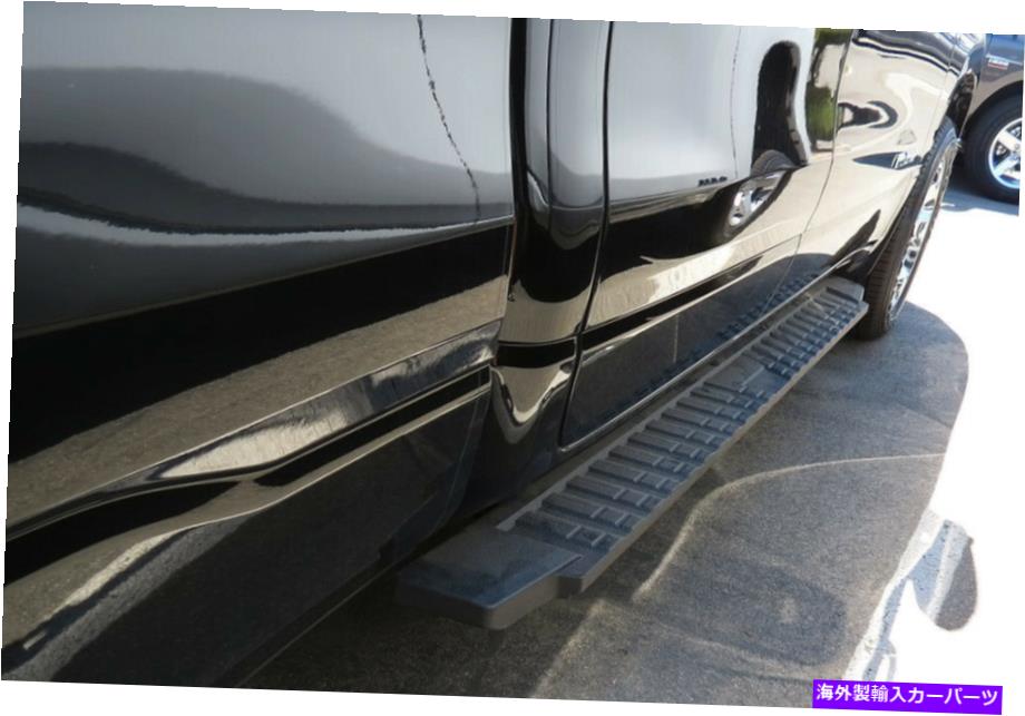 Nerf Bar ブラックステップナーフバーフィット19-22ダッジラム1500クルーキャブ Black Step Nerf Bars Fit 19-22 Dodge Ram 1500 Crew Cab【並行輸入品】