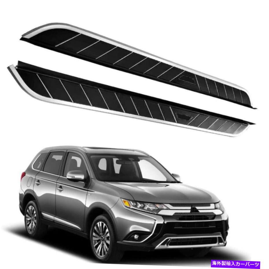 Nerf Bar Mitsubishi Outlander 2013-2021固定サイドステップランニングボードNERFバーに適合 Fits for Mitsubishi Outlander 2013-2021 Fixed Side Step Running Board Nerf Bar【並行輸入品】