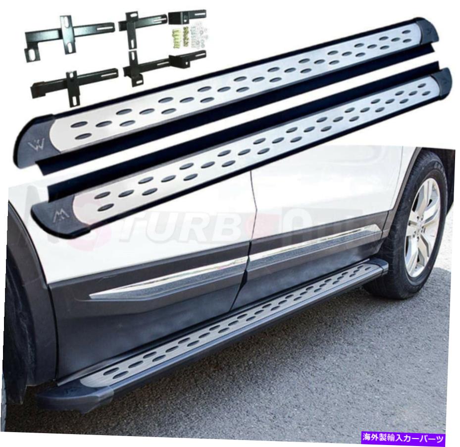 Nerf Bar Acura MDX 2014-2019アルミニウムドアサイドステップナーフバーランニングボードに2PCSフィット 2Pcs Fits for Acura MDX 2014-2019 Aluminum Door Side Step Nerf Bar Running Board【並行輸入品】
