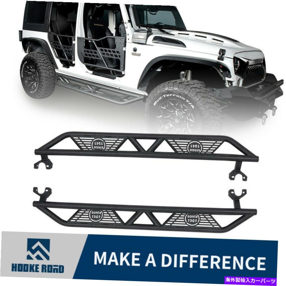 Nerf Bar Hooke Road NonSlip Black Blade Side Steps Jeep Wrangler JK 07-18用Nerfバー Hooke Road Non-Slip Black Blade Side Steps Nerf Bars For Jeep Wrangler JK 07-18【並行輸入品】｜Us Custom Parts Shop USDM