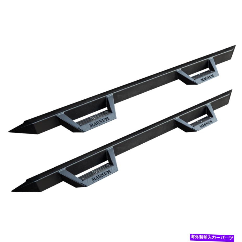 Nerf Bar マグナムRTブラックサイドステップ2007-2021ツンドラダブルキャブのドロップナーフバー Magnum RT Black Side Step Drop Nerf Bars for 2007-2021 Tundra Double Cab【並行輸入品】