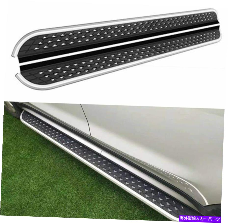Nerf Bar Infiniti QX50 2019-2022固定サイドステップランニングボードNERFバーに適合 2Pcs Fits for Infiniti QX50 2019-2022 Fixed Side Step Running Board Nerf Bar【並行輸入品】