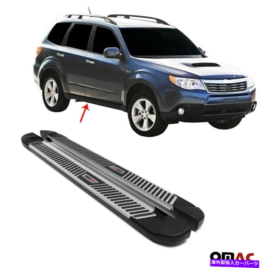 Nerf Bar ボードを実行しているサイドステップアルミニウムナーフバースバルフォレスター2014-2018用2 PC Side Steps Running Boards Aluminum Nerf Bars 2 Pcs For Subaru Forester 2014-2018【並行輸入品】