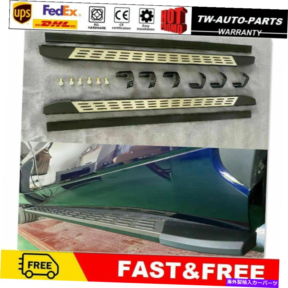Nerf Bar トヨタハリエベンザXU80 2020-2022サイドステップランニングボードNERFバーに適しています Fits for Toyota Harrier Venza XU80 2020-2022 Side Step Running Board Nerf Bar【並行輸入品】