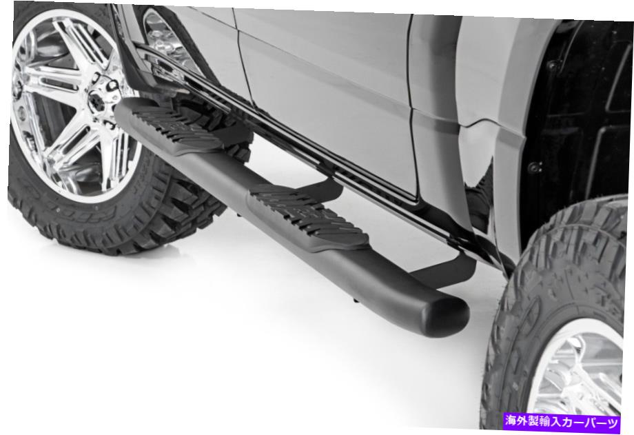 Nerf Bar ダッジオーバルナーフステップバーのラフカントリー19-21ラム|クルーキャブ Rough Country for Dodge Oval Nerf Step Bars 19-21 Ram|Crew Cab【並行輸入品】