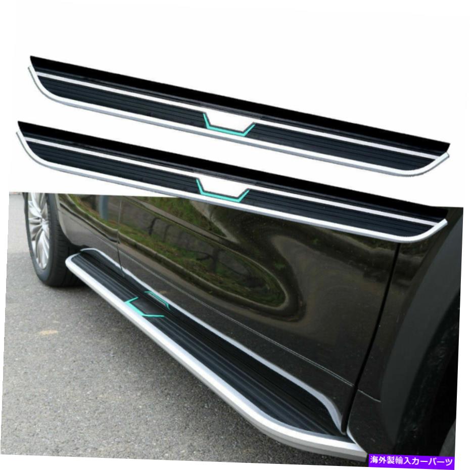 Nerf Bar 2022 2023 Infiniti QX60固定サイドステップランニングボードNERFバーに2PCSフィット 2Pcs Fits for 2022 2023 Infiniti QX60 Fixed Side Step Running Board Nerf Bar【並行輸入品】