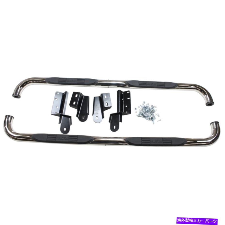 Nerf Bar 23-2350 Westin nerf Bars F150トラックFord F-150ペア用に2つの新しいポリッシュされた2つの新しいポリッシュ 23-2350 Westin Nerf Bars Set of 2 New Polished for F150 Truck Ford F-150 Pair【並行輸入品】