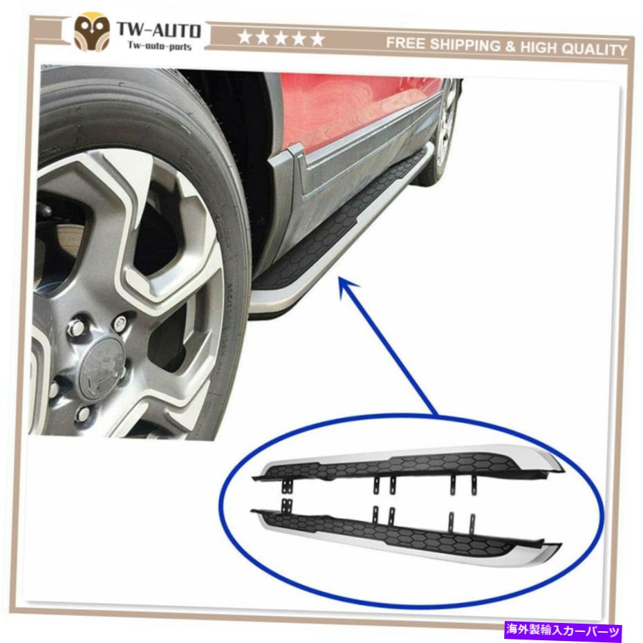 Nerf Bar 2PCS固定サイドステップランニングボードNERFバーは、ホンダCRV CR-V 2017-2021に適合します 2Pcs Fixed Side Step Running Board Nerf Bars Fits for Honda CRV CR-V 2017-2021【並行輸入品】