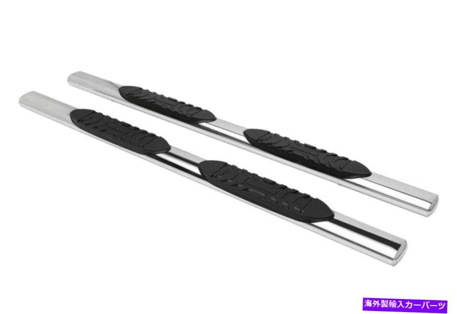 Nerf Bar 5 ''楕円形のステンレススチールナーフバーの19-22ダッジラム1500クアッドキャブ 5'' Oval Stainless Steel Nerf Bars for 19-22 Dodge Ram 1500 Quad Cab【並行輸入品】