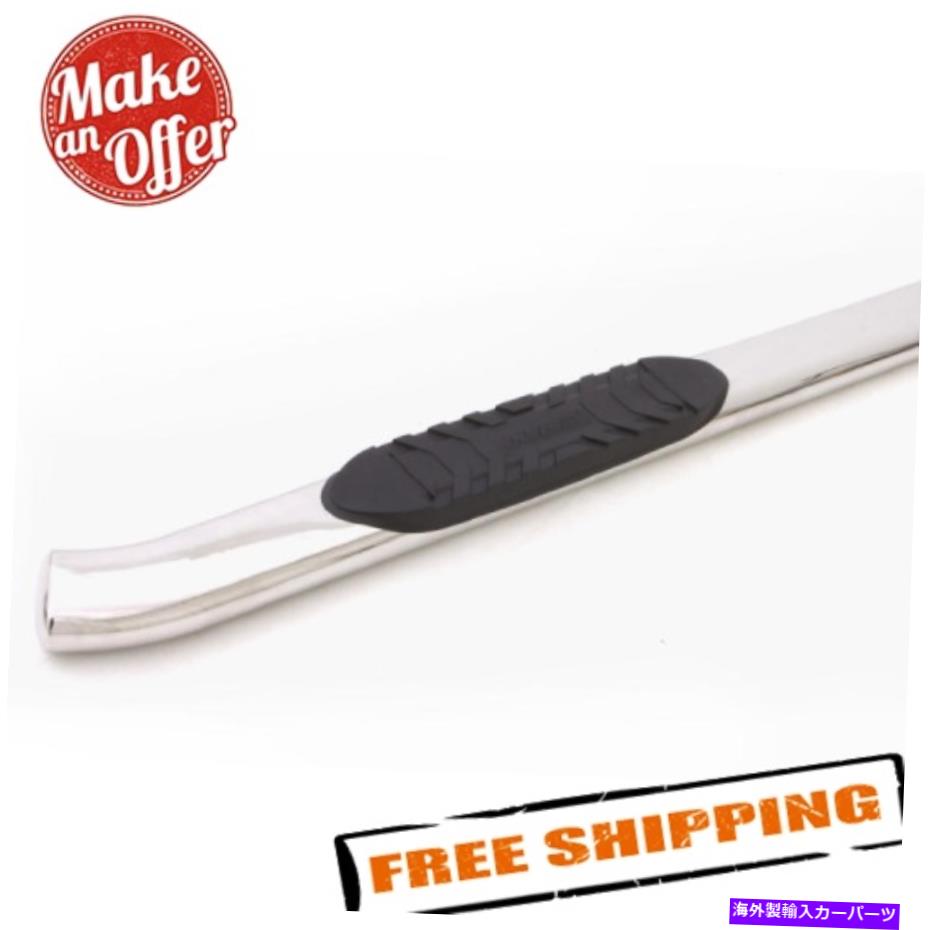 Nerf Bar Lund 23797007 5 "磨かれたステンレス鋼湾曲した楕円形のナーフバー LUND 23797007 5" Polished Stainless Steel Curved Oval Nerf Bars【並行輸入品】|Us Custom Parts Shop USDM