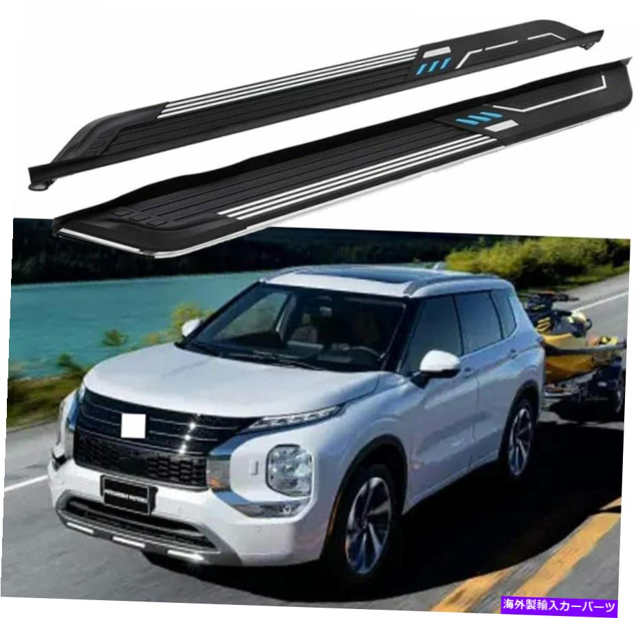 Nerf Bar 2pcsランニングボードサイドステップnerf bar fit for mitsubishi outlander 2022 2023 2Pcs Running Boards Side Steps Nerf Bar Fits for Mitsubishi Outlander 2022 2023【並行輸入品】