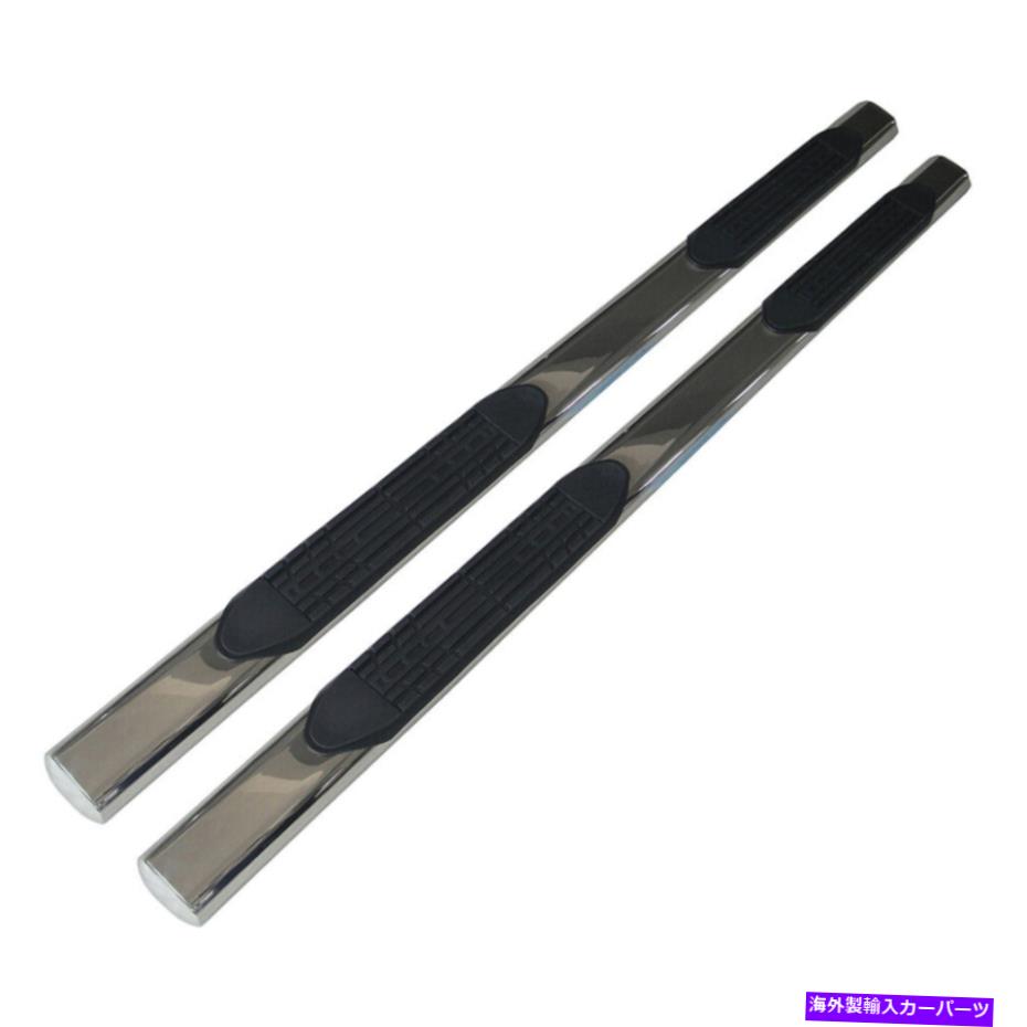 Nerf Bar 2003年から2007年の日産ムラーノのためのポリッシュ4インチストレートw/2ステップステップナーフバー Polished 4in Oval Straight w/2 Steps Step Nerf Bar for 2003-2007 Nissan Murano【並行輸入品】
