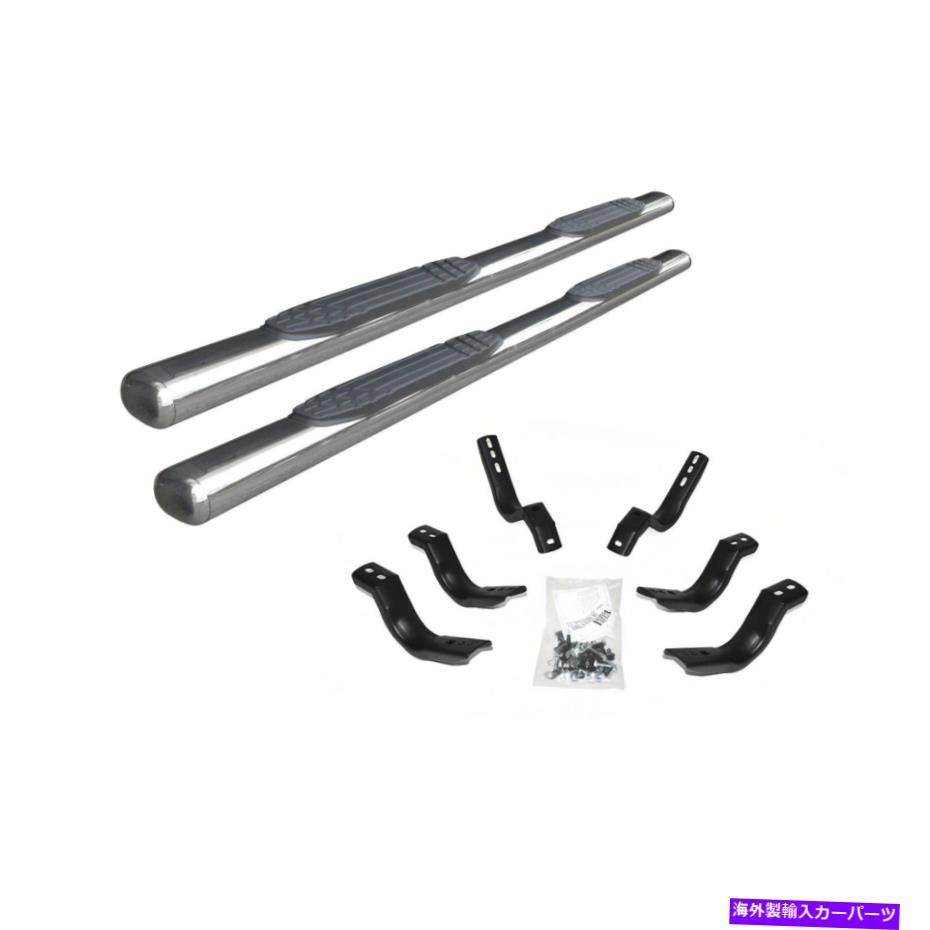 Nerf Bar Go Rhino 104415587PS 1000シリーズ4 x 87 SS SidestepキットF-150スーパークルー Go Rhino 104415587PS 1000 Series 4 x 87 SS SideStep Kit for F-150 Super Crew【並行輸入品】