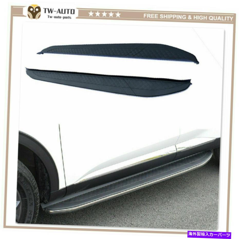 Nerf Bar 2PCS固定ドアサイドステップランニングボードNERFバーフィットアウディQ7 2016-2019 2Pcs Fixed Door Side Step Running Board Nerf Bar Fits for Audi Q7 2016-2019【並行輸入品】