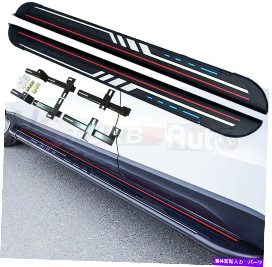 Nerf Bar Acura MDX 2014-2019アルミニウムドアサイドステップナーフバーランニングボードに2PCSフィット 2Pcs Fits for Acura MDX 2014-2019 Aluminum Door Side Step Nerf Bar Running Board【並行輸入品】