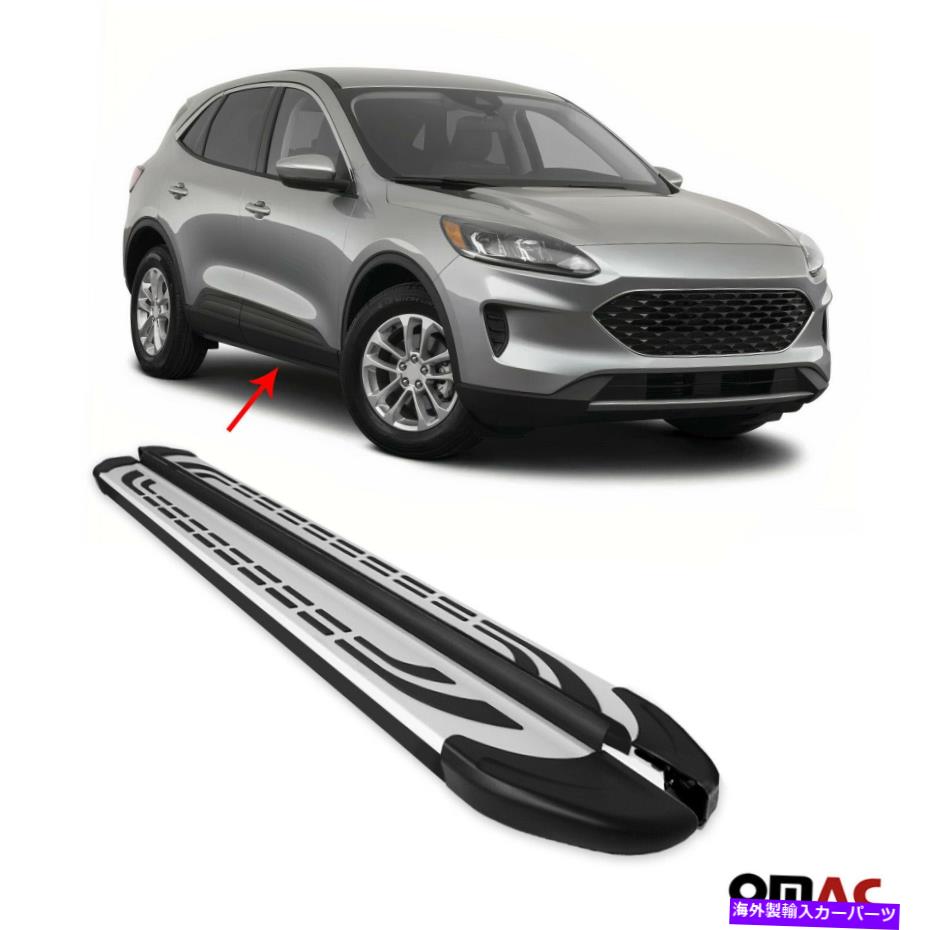 Nerf Bar フォードエスケープ2020-2022アルミニウム2 PCのサイドステップナーフバーランニングボード Side Step Nerf Bars Running Boards For Ford Escape 2020-2022 Aluminum 2 Pcs【並行輸入品】