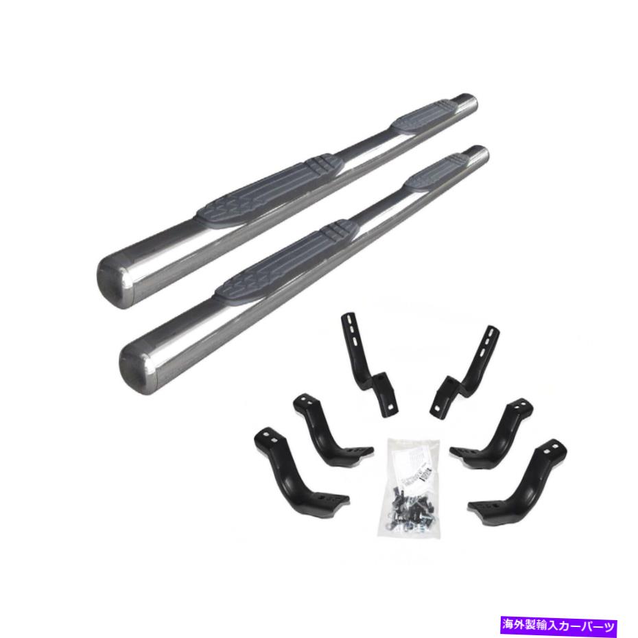 Nerf Bar Go Rhino104403580PS 1000シリーズ4 SS Sidestepキットキャニオン/コロラドクルーキャブ Go Rhino 104403580PS 1000 Series 4 SS SideStep Kit for Canyon/Colorado Crew Cab【並行輸入品】