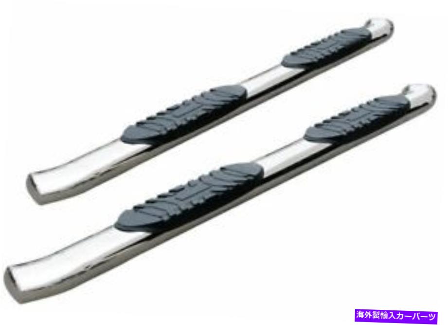 Nerf Bar Trident Tri401809p Toughtred 5 in。 2007年から2019年のシルバラードの楕円形の湾曲したnerfバー Trident TRI401809P ToughTred 5 In. Oval Curved Nerf Bars for 2007-2019 Silverado【並行輸入品】