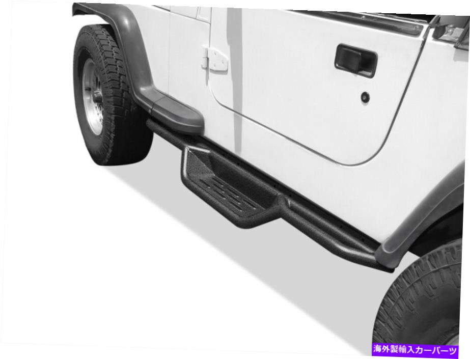 Nerf Bar 87-06のブラックサイドステップナーフバージープラングラーTJ YJ 2DR Black Side Step Nerf Bars For 87-06 Jeep Wrangler TJ YJ 2Dr【並行輸入品】｜Us Custom Parts Shop USDM