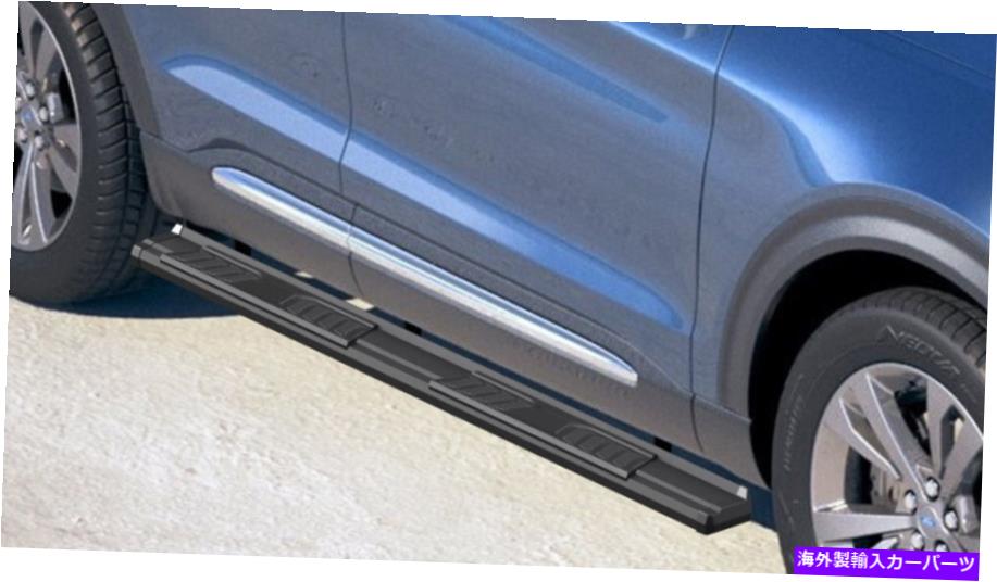 Nerf Bar 20-22フォードエクスプローラーSUV 4ドア用のブラックナーフバーランニングボード Black Nerf Bar Running Boards For 20-22 Ford Explorer SUV 4-Door【並行輸入品】