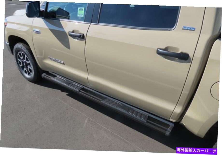 Nerf Bar 07-21トヨタツンドラクルーマックスキャブ用のブラックナーフバーランニングボード Black Nerf Bar Running Boards For 07-21 Toyota Tundra CrewMax Cab【並行輸入品】|Us Custom Parts Shop USDM