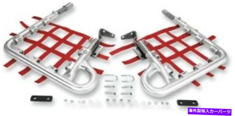 Nerf Bar DGパフォーマンス脂肪シリーズ許可ナルフバー：シルバーバー-Red Web 602-2135 DG Performance Fat Series Allow Nerf Bars: Silver Bar - Red Web 602-2135【並行輸入品】