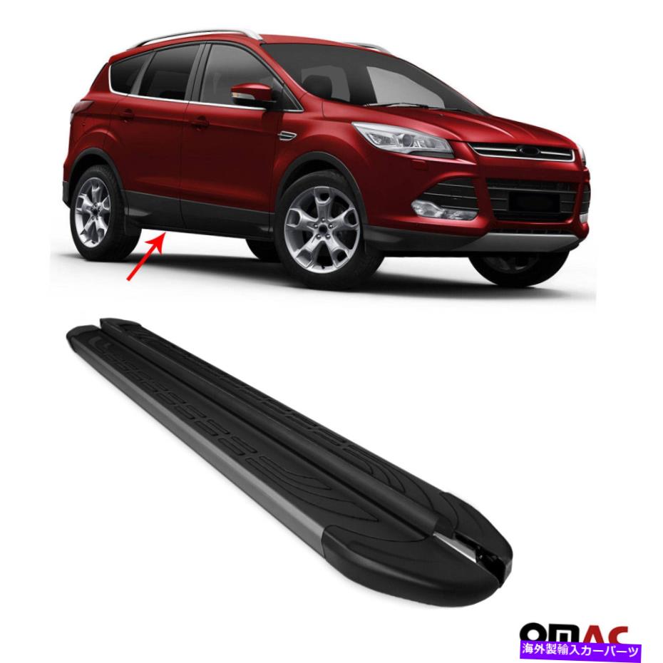 Nerf Bar ボードを実行しているサイドステップnerf bars black 2 pcs。フォードエスケープ2014-2019 Side Steps Running Boards Nerf Bars Black 2 Pcs. For Ford Escape 2014-2019【並行輸入品】